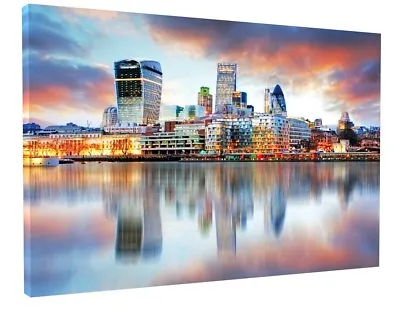 Stunning London Skyline Canvas Picture Print Wall Art   • £31.95