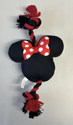 Minnie Mouse Plush Rope & Squeaky Dog Toy Disney • £9.99