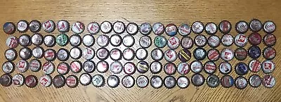 LOT 125 VINTAGE SODA POP BOTTLE CAPS 7 UP RC COKE DEW PEPSI COLA + Cork • $20