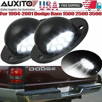 $17.49 • Buy For 1994-2001 Dodge RAM 1500 2500 3500 2X License Plate Light Lens Lamp Bulb US