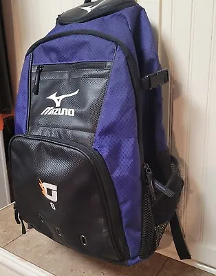 Mizuno Sports Backpack Black Volleyball Softball Baseball Bag Organizer Padded • $26.10