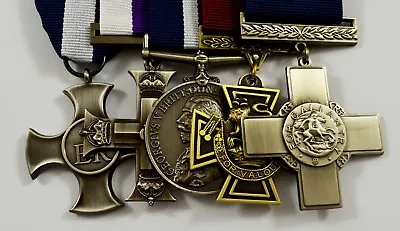 Set Of 5 World War 1&2 Service Medals With Ribbons. Victoria Gallantry Cross • $36.08