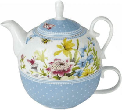 Katie Alice “English Garden” Porcelain Tea For One Teapot And Cup • £18.99