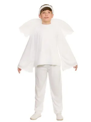 Child ANGEL Nativity Christmas Fancy Dress Costume School Play Gabriel Unisex • £12.45