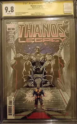 Marvel Thanos Legacy #1 First Print CGC Signature 9.8 Donny Cates And Geoff Shaw • £80