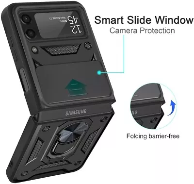 Case For Samsung Galaxy Z Flip3/Flip4 5 Heavy Duty Shockproof Tough Slide Camera • $12.99