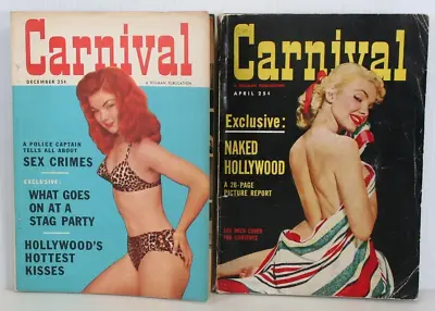 Vtg Marilyn Monroe CARNIVAL Photo Magazine 1954 1955 Sequin Mara Corday Mamie 3D • $39.97