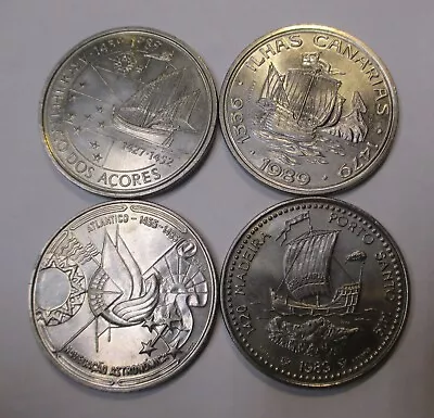 $3.19 • Buy 2nd 4 Coins Serie Portuguese Golden Age Discoveries 100 Escudos 1989-1990  