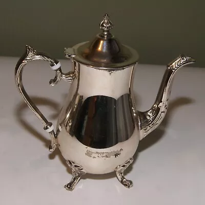 Large Ornate Silver Plate Teapot • £11.99