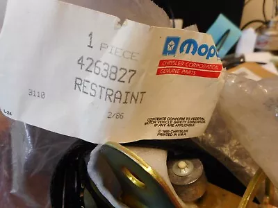 NOS Mopar 1970's Dodge Truck Black Seat Belt Retractor PART NUMBER  4263827 • $159.95