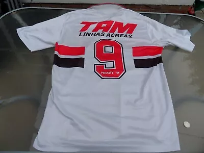 Rare Penalty Sao Paulo Home Shirt 1994-1995 - No9 - Large Mens - Good Condition • $106.45