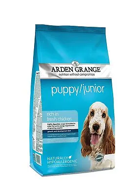 £57.58 • Buy Arden Grange Puppy/Junior Chicken Dry Dog Food 2kg/6kg12kg