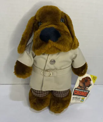 Dakin McGruff The Crime Dog Plush Toy 1981 With Tags Trench Coat 10  • $22