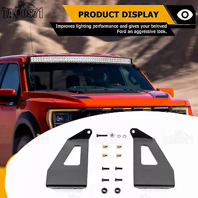 Curved 50  LED Light Bar Roof Mount Bracket Fit 2015-23 Ford F150 F250 F350 F450 • $29.99