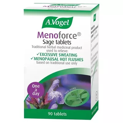 A.Vogel Menoforce Sage Herb For Menopausal Hot Flushes - 90 Tablets BBE 05/2024 • £27.99