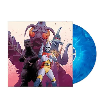 $79.99 • Buy Godzilla Vs Megalon 1973 Soundtrack Exclusive Dark & Light Blue Swirl Vinyl LP