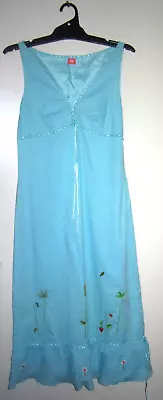 Vintage Dress? Nightie? Night Dress?Vintage  Embroidered Cotton Dress Size Small • $29