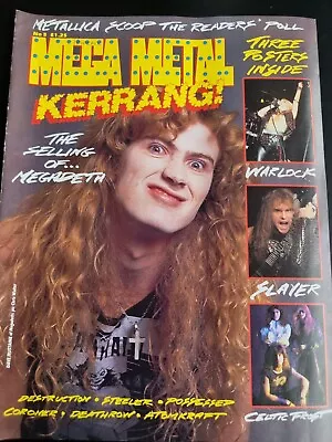 Kerrang Mega Metal #5 Megadeth/Warlock/Slayer/Metallica/Celtic Frost/Doro Poster • £7.49