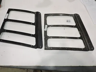 (2) Carbon Fiber Brake Bezels 10 X9  Pair Right Side Late Model Nascar • $24