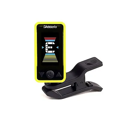 D'Addario PW-CT-17YL Eclipse Headstock Tuner Yellow. Guitar Uke Bass !! • £13.49