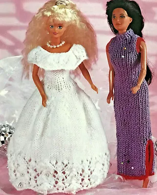 £2.20 • Buy ✨ KNITTING PATTERN Dolls Dresses Sindy Barbie Fashion Doll Knit As A Gift - C27