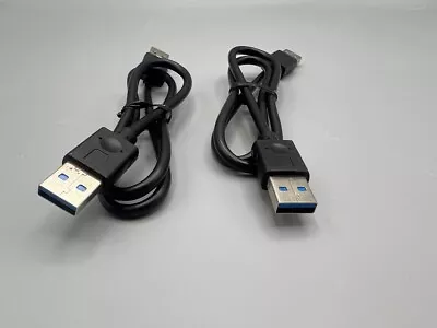2-Pack 2ft E252840 High-Quality USB 3.0 Cable Male To Male - Black • $4.49