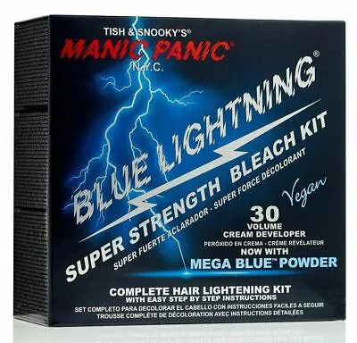Manic Panic Blue Lightning Mega Blue Powder 30 Volume Cream Developer Super • $17.59