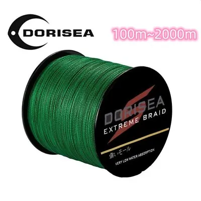 100M 300M 500M 1000M Moss Green 6-100LB Dorisea Dyneema PE Fishing Line Braided • $10.45