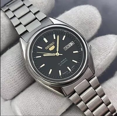 Vintage Seiko 5 Automatic Original Japan Dress Formal Made Men’s Watch 7009-821J • $50