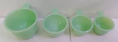 Set Of 4 Green Jadeite Nested Measuring Cups - 1/4 1/3 1/2 And 1 Cup • $39.99