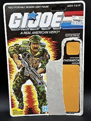 1986 GI Joe Leatherneck Marine FULL FILE CARD Filecard Excellent Condition LOOK • $29.99