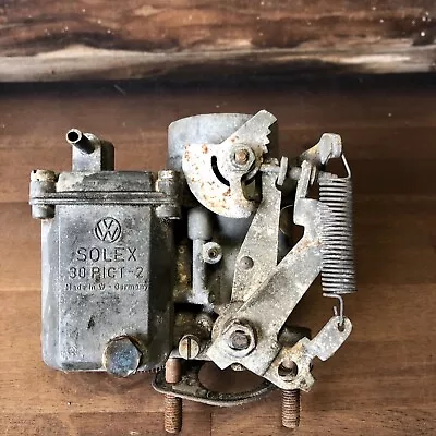 Vintage VW CARBURETOR SOLEX 30 PICT-2 For Parts/Repair W.Germany • $45