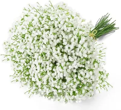 16X Artificial Gypsophila Flowers Fake Baby's Breath Silk Bouquet Wedding Decor • £3.79