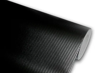 3D Matte Carbon Fiber BLACK Texture Vinyl Car Wrap Decal Sticker Film Roll Sheet • $4.25