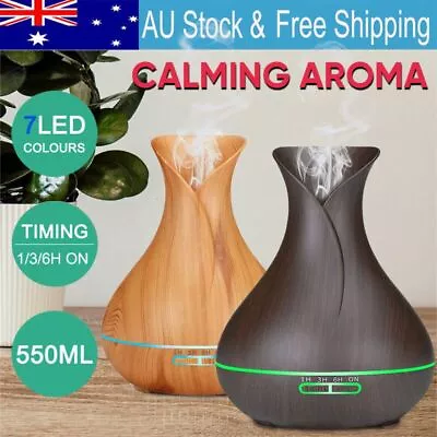 550ML Aromatherapy Diffuser Aroma Essential Oil Ultrasonic Air Humidifier Mist • $40.79