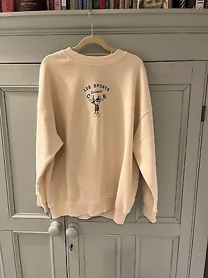 H & M Ladies Mickey Mouse Sport Sweatshirt Jumper Size Medium Worn Twice • £5