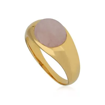Kosmos Morganite Cocktail Ring In Gold Plated Sterling Silver • $115.46