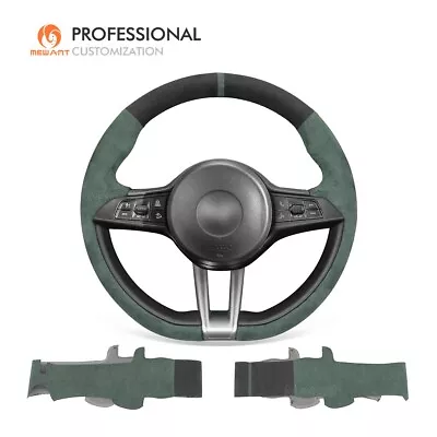 MEWANT Custom Alcantara Steering Wheel Cover For Alfa Romeo Giulia Quadrifoglio • $186.89