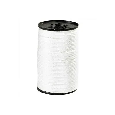 MyBoxSupply Solid Braided Nylon Rope 1/4  1150 Lb White 500'/Case • $63.99