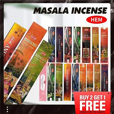 Incense Sticks HEM / SATYA / BANJARA Scents Meditation Aroma Fragrance • $4.95