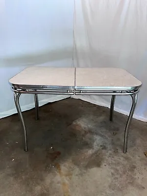 $699 • Buy MCM 1950'S CHROME AND FORMICA TABLE W/ 12  Leaf