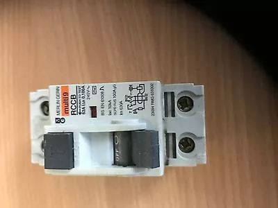 £11 • Buy MERLIN GERIN MULTI 9 23094 RMG 631002 63A 100mA DP RCD BS4293 63 AMP RCCB RCCD
