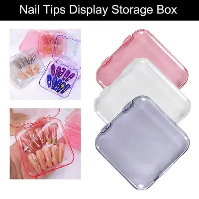 Nail Tips Display Storage Box Nail Tips Display Holder Press On Nail  Fast • $5.33