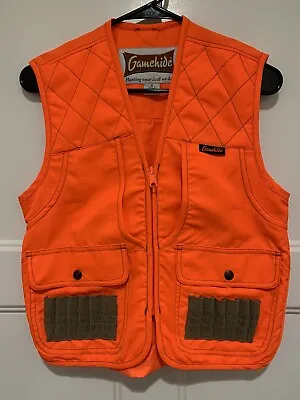 $27.90 • Buy EUC Gamehide Blaze Orange Hunting Vest Style #YCV Men's Size M