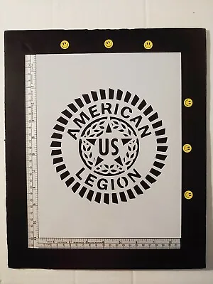 US U.S. American Legion 8.5  X 11  Custom Stencil FAST FREE SHIPPING • $12.93