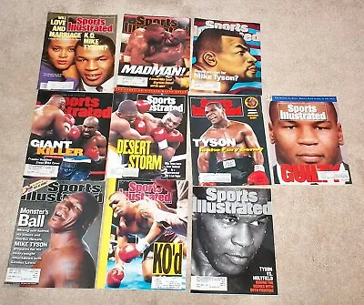 (10) LOT Sports Illustrated MIKE TYSON  ! BOXING ! Nice  ! • $29.99