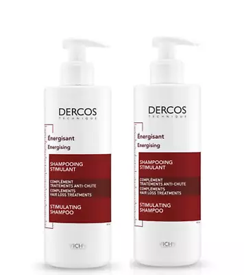 Vichy Dercos Energising Shampoo For Hair Loss 2X 400ml 13.5fl Oz NEW • $69