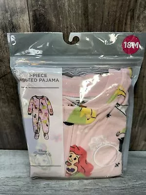 Disney Princess Toddler Girl's One Piece Footed Pajama 18 M Pink  New • $9.71