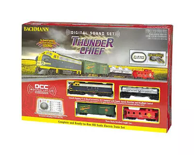 Bachmann Thunder Chief Train Set W/EZ Command Sound (HO Scale) [BAC00826] • $279.99