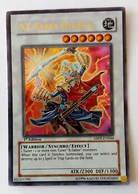 Yugioh XX-Saber Hyunlei - Ultra Rare - ABPF-EN044 - N/M - 1st.Ed. • $22.20